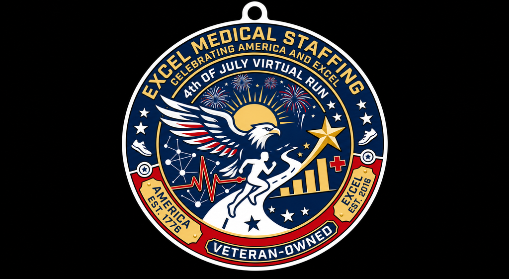 4th of July Virtual Run Medal