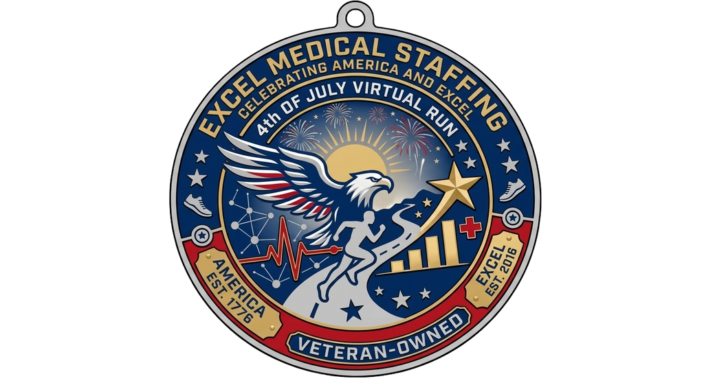 4th of July Virtual Run Medal
