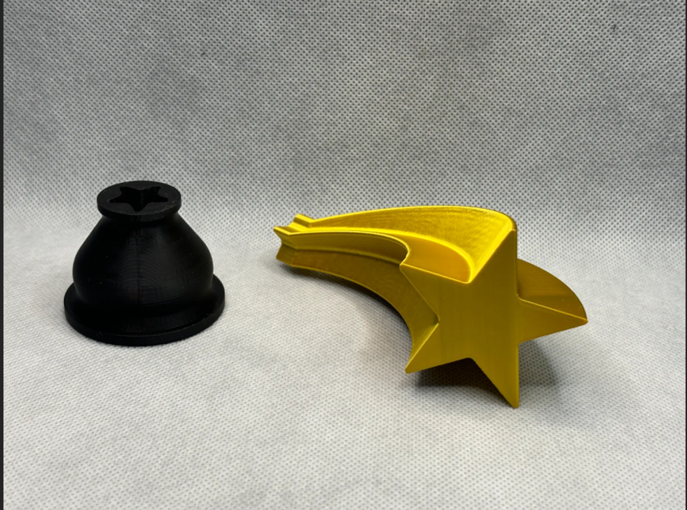 Gold Star Award Trophy | 3D Printed Winner Trophy | Office, Classroom, Sports, Party & Team Prize
